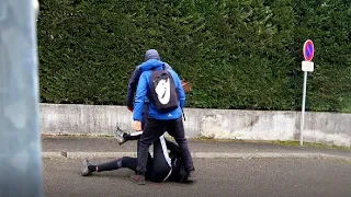 2 ABONNÉS FRAPPE MOMO DEVANT CHEZ MOI ... J'ENVOIE MES STAFF !