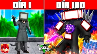 SOBREVIVÍ 100 DÍAS como TV MAN en GTA 5 !! (Skibidi Toilet mod)