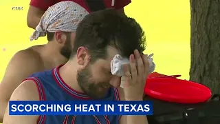 Scorching heat breaks temperature records in Texas