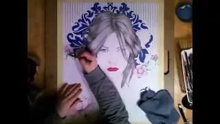 Time Lapse Drawing | Karlie Kloss | Boxen CO