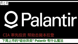 CIA 率先投资 帮助击毙本拉登, 下周上市的 “硅谷异类” Palantir 有什么魔法? （第7期 2020年9月）