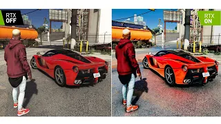 GTA 5 8K [𝗥𝗧𝗫 𝗢𝗙𝗙 vs 𝗥𝗧𝗫 𝗢𝗡] Comparison Maxed-Out Graphics 𝗥𝗧𝗫™ 𝟯𝟬𝟵𝟬 Graphics Close to 𝗥𝗘𝗔𝗟𝗜𝗠𝗦?
