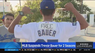 Fans react to Trevor Bauer's two-year suspension