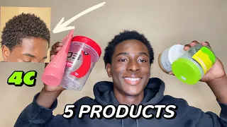 Top 5 Products For STYLING Type 4 Hair | Easy Hair Care Essentials!