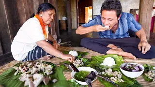 The Unseen LAWA PEOPLE FOOD!! | 20 Kilo Meat Salad w/ COOLEST AUNTY in the Mountains!