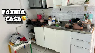 VIDA REAL DE DONA DE CASA l FAXINA NA COZINHA + ORGANIZANDO O LAR