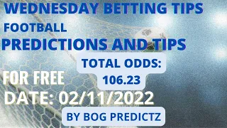 FOOTBALL PREDICTIONS TODAY 02/11/2022|SOCCER PREDICTIONS|BETTING TIPS,#betting@sports betting tips