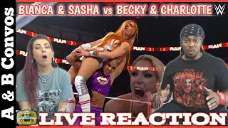 Bianca Belair/Sasha Banks vs Becky Lynch/Charlotte Flair - LIVE REACTION | Monday Night Raw 10/11/21