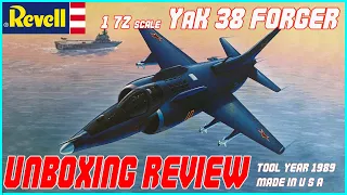 REVELL 1/72 YAKOVLEV YAK-38 FORGER  UNBOXING REVIEW