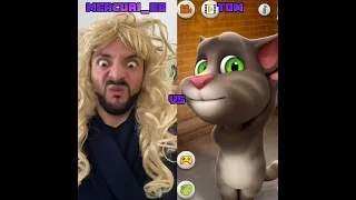 Mercuri_88 Vs Tom Who Is Best ? 👌  🤣 | Talking To The Moon Song 🎵  🤣 #Shorts