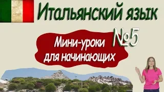 Итальянский для начинающих.  Мини урок 5.