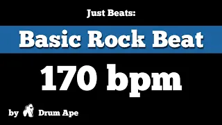 170 bpm Basic Rock Beat (drums only)
