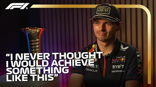 "I Hope It Doesn't Stop Here!" | Max Verstappen Interview After Becoming Three-Time World Champion