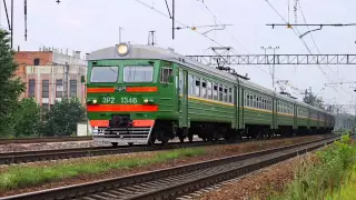 Уходящая эпоха. Электропоезда ЭР2. Russian electric train ER2.