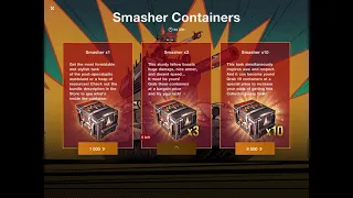 Opening 13X smasher containers Wotb #crates #wotb #smasher