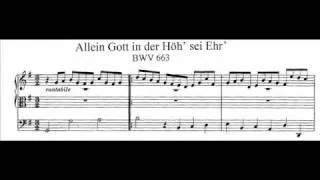 J.S. Bach - BWV 663 - Allein Gott in der Höh' sei Ehr'