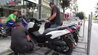 unboxing YAMAHA NMAX 155cc scooter 2020