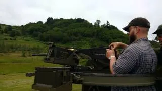 Browning M2 being fired in full auto