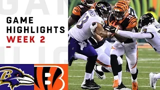 Ravens vs. Bengals Week 2 Highlights | NFL 2018