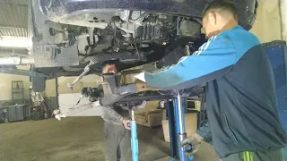 Замена КПП фольксваген мультивен Volkswagen Multivan gearbox removal