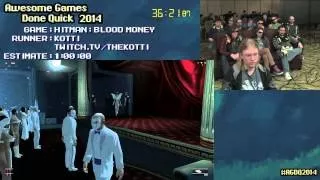 Hitman Blood Money :: Live SPEED RUN (0:51:06) [PC] by Kotti #AGDQ 2017