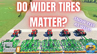 DO WIDER TIRES MATTER? - Farming Simulator 19 Test Video