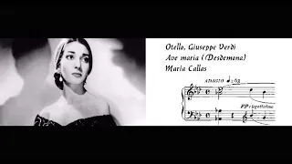 "Ave Maria" Otello, G. Verdi - Maria Callas (Most angelic and expressive Desdemona!)