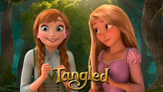 Anna and Rapunzel stop the horse Maximus | Tangled  [Fanmade Scene]