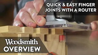 Fast & Easy Finger Joints with a Router Jig!