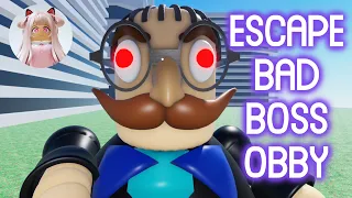 ESCAPE BAD BOSS OBBY (FIRST PERSON OBBY!) Roblox Gameplay Walkthrough [4K]