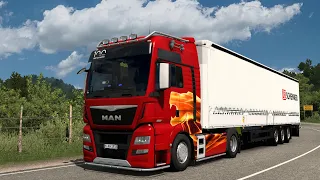 [ETS 2 1.49x] 100 Years MAN TGX E6  | JBX 3 2.2 | ProMods 2.68 | Gameplay 4K | Thrustmaster t300