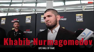 Khabib Nurmagomedov UFC Hall of fame red carpet interview