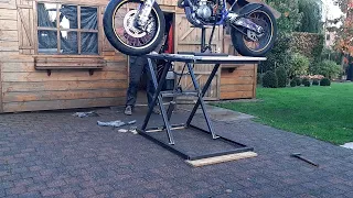 DIY Hydraulic Scissor lift / table Part #2 assembling and testing the lift