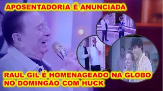 Raul Gil é homenageado no Domingão com Huck , Titãs e Ratinho emocionam apresentador