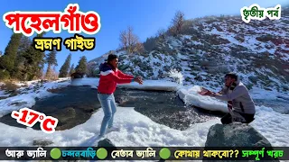 Pahalgam Kashmir | পহেলগাঁও | Pahalgam Tourist Place | এই ঠান্ডায় বরফে পহেলগাঁও😍 | Mini Switzerland