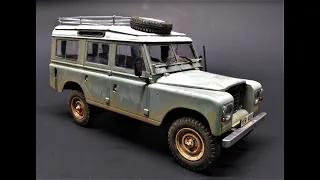 Land Rover Series III 109 LWB Station Wagon 1/24 Scale Model Kit Build Review Revell Germany 07047