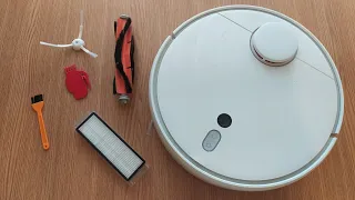 Обслуживание робота пылесоса Xiaomi Mi Robot Vacuum Cleaner 1S. Моем и меняем комплектующие.