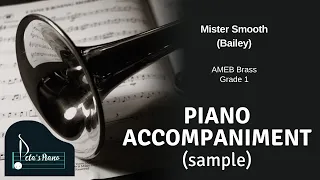 Mister Smooth (Bailey) - Piano Accompaniment (sample) - Bb/C Version