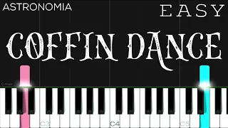 Coffin Dance Meme Song (Astronomia) | EASY Piano Tutorial