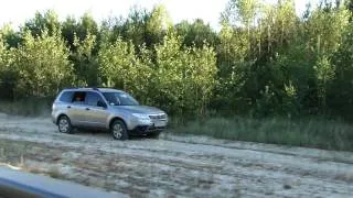 Nissan X-Trail и Subaru Forester.Танкодром 4.