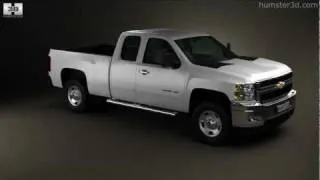 Chevrolet Silverado HD ExtendedCab StandardBed 2011 by 3D model store Humster3D.com