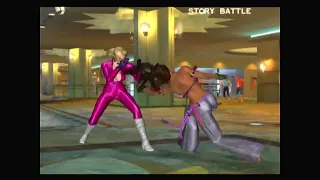 Tekken 4 Nina(Pink Outfit) vS Christie(barefoot)