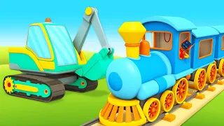 Cartoon cars for kids & Car cartoons for babies – Toy trains for kids & Learning videos for kids