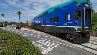 NCTD Coaster Rolling Through Del Mar, CA