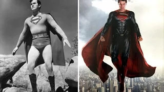 Как ранее выглядели современные супергерои ?