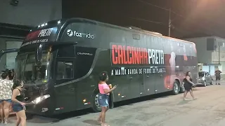 Ônibus Da Banda Calcinha preta em São Vicente