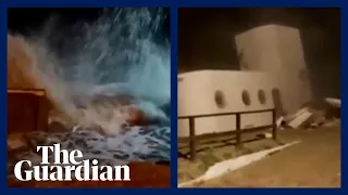 House falls off cliff in Argentina as sea reclaims land