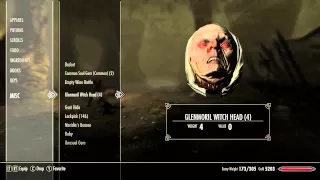 Why cant I throw away Glenmoril witch heads - Skyrim