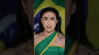 Asoka makeup 🇮🇳 Versão Brasil 2 🇧🇷❤️ #asokamakeup #indiamakeup #makeuptransformation