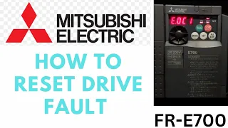 How to reset Mitsubishi drive fault! Inverter fault reset-E.0C1